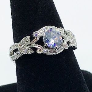 Dazzling Moissanite Ring w/ Velvet Gift Box & Tag